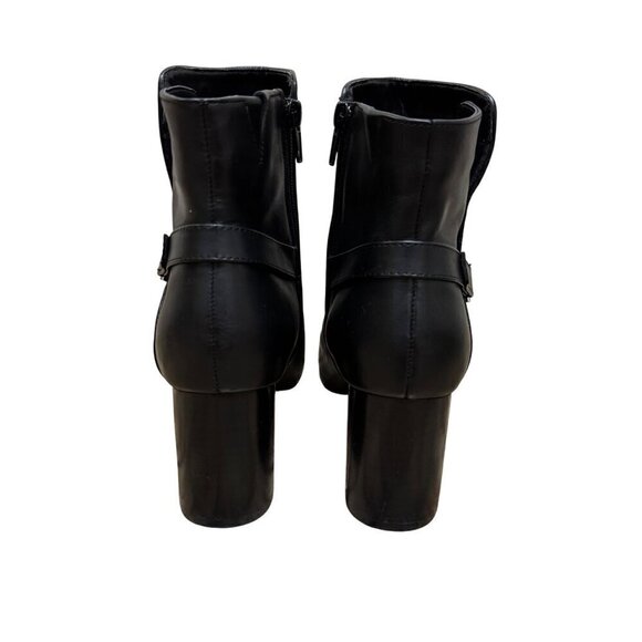 Bella-Vita Womens Black Leather Ankle Boots Sz 8WW - Picture 6 of 9